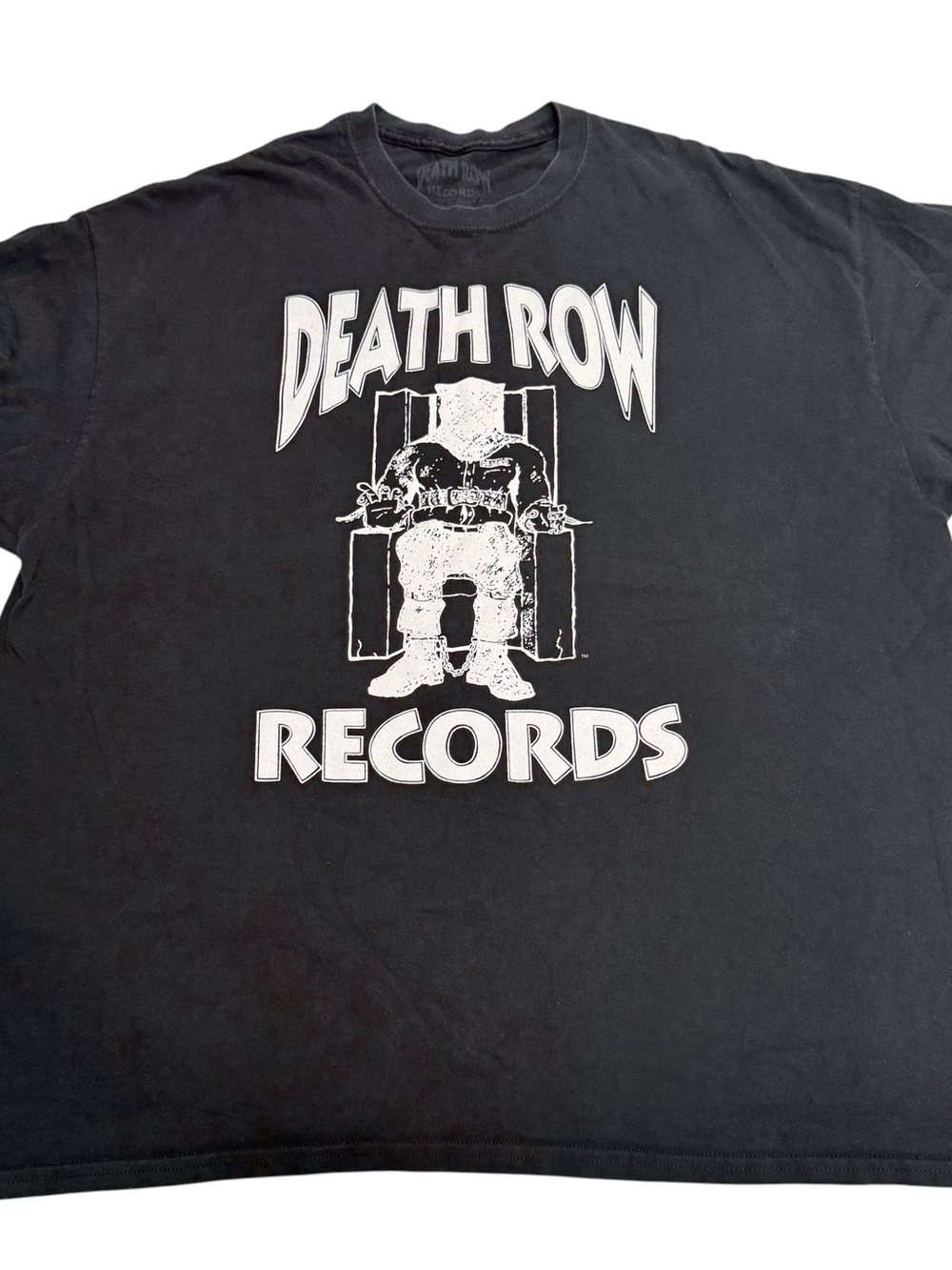 Death Row Records Shirt Mens 2XL Black Graphic Tee Hip Hop Rap Music